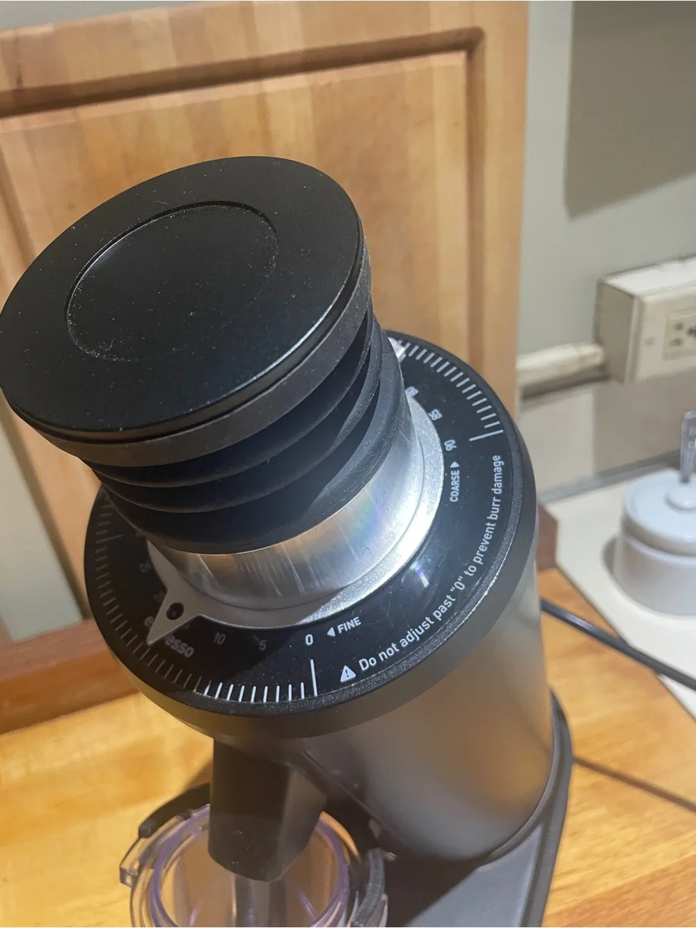 Miicoffee DF64 Black Electric Home coffee grinder single dose